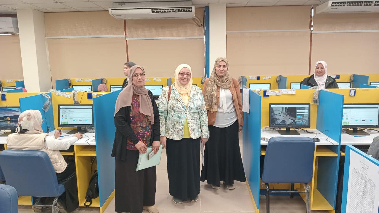 The beginning of electronic exams for the Total Quality Management and Patient Safety Program at the Faculty of Nursing - Mansoura University  