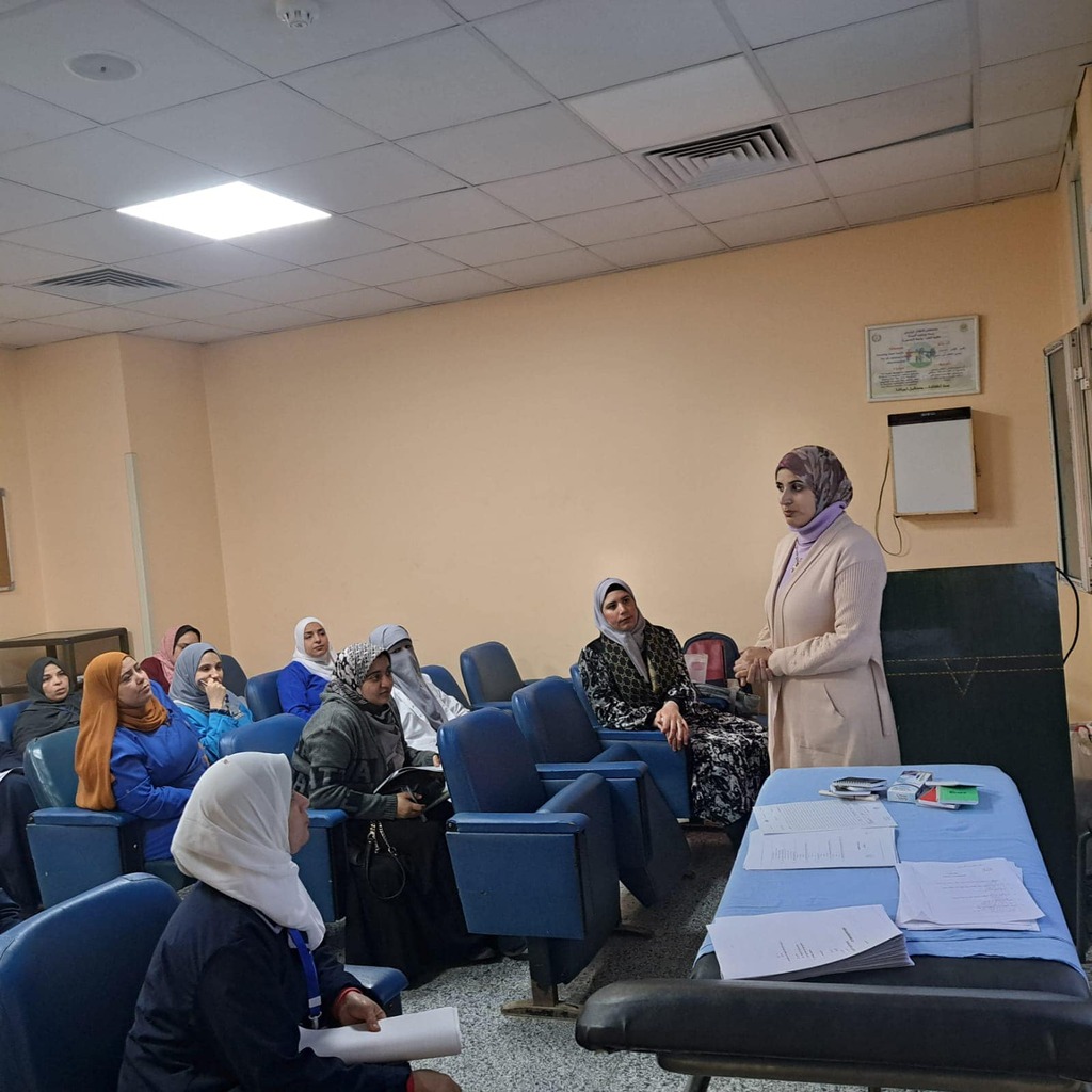 The eighth series of nursing administration courses was held in joint cooperation between the Nursing Administration Department and the Continuing Training Unit at the Children’s University Hospital
