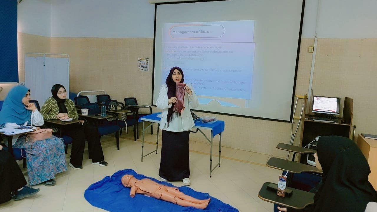 Continuation the activities of the first aid course for students of the faculty of Pharmacy(Second week) 