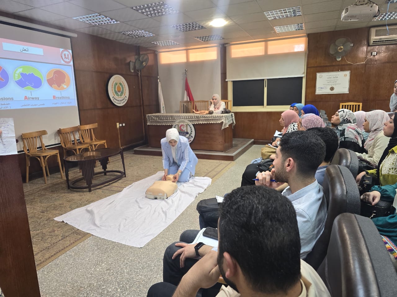 First Aid Training Program for Specialized Medical Hospital staff as a part of the Public Service Center activities plan