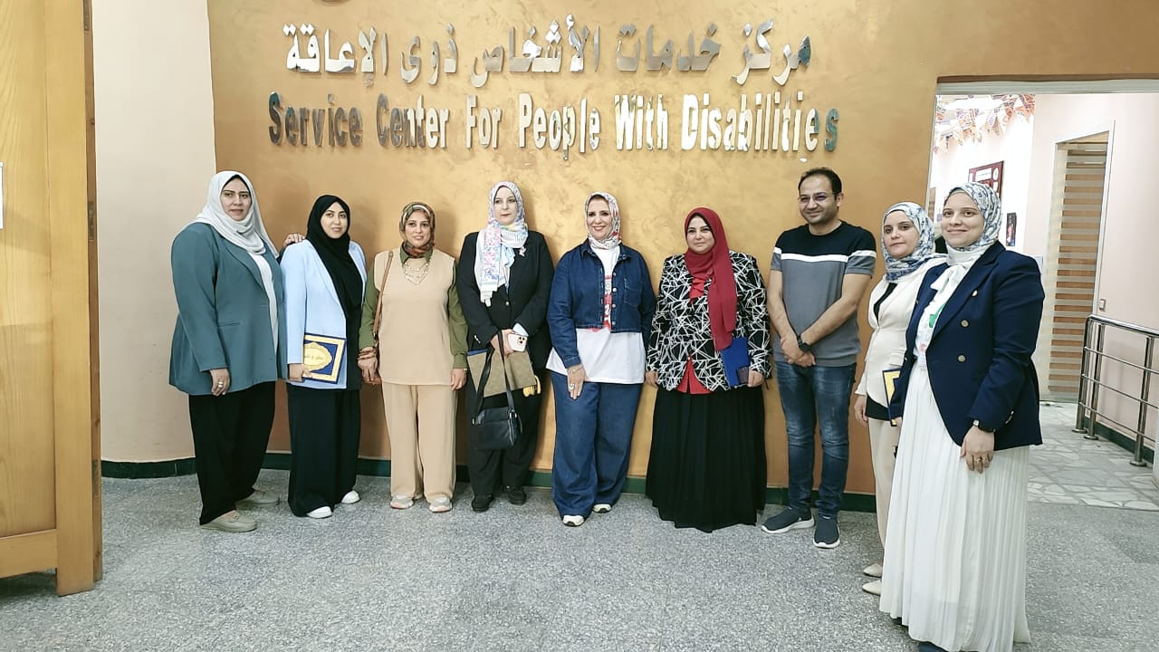 A training program on first aid in sign language was implemented at the Center for Services for Persons with Disabilities at Mansoura University