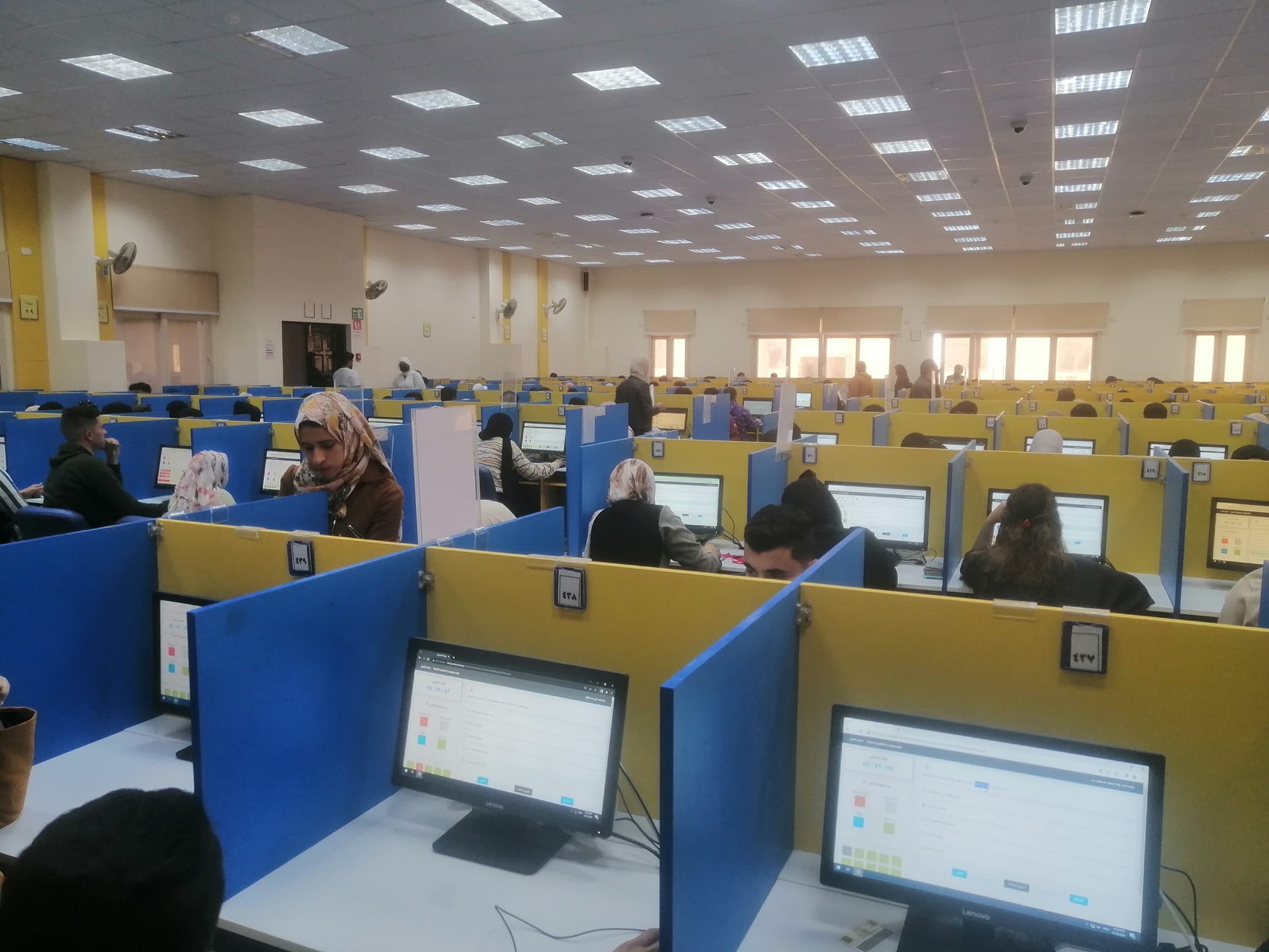 The beginning of the Midterm electronic exams at the Faculty of Nursing, Mansoura University