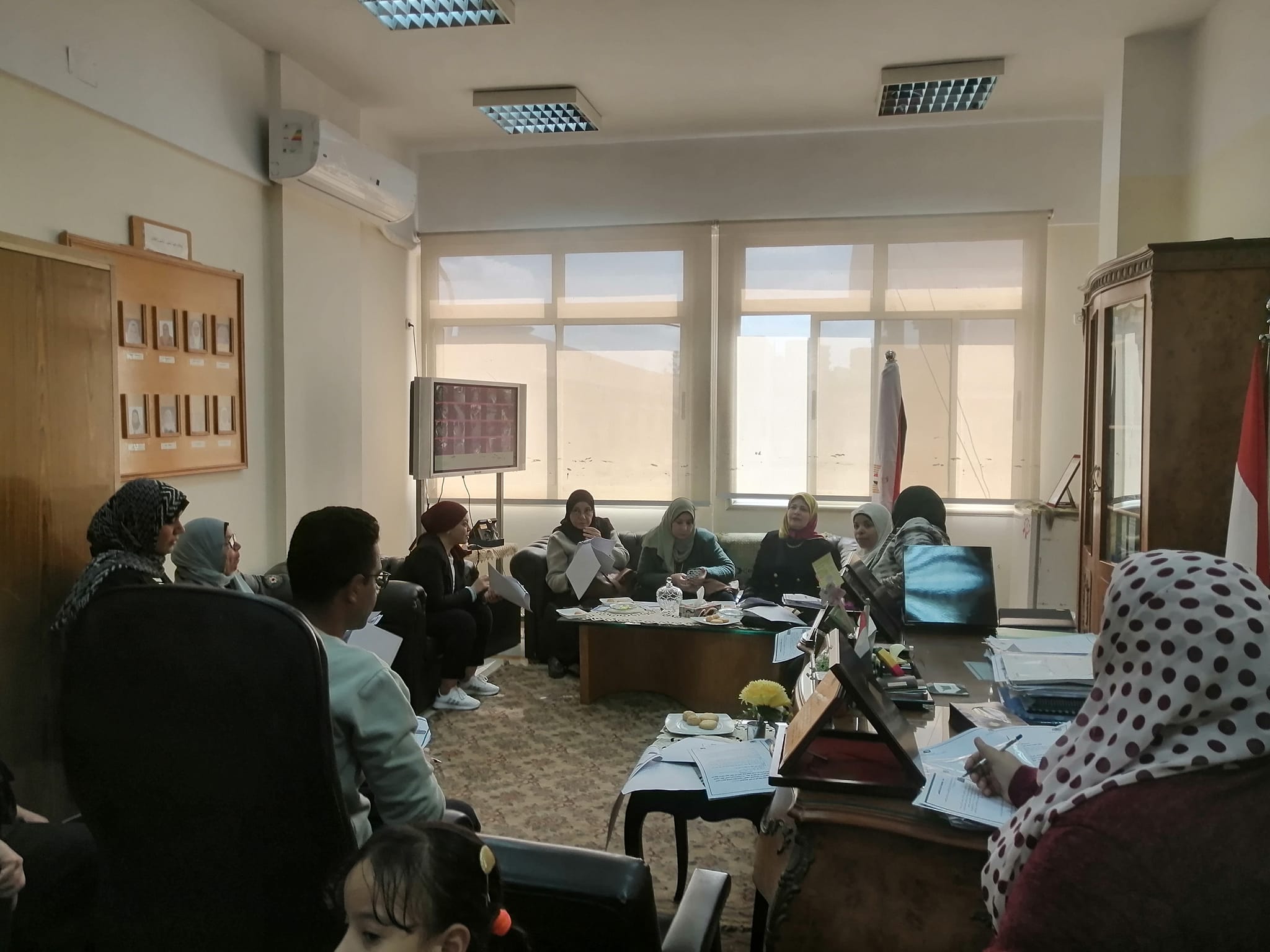 Meeting of the Education and Student Affairs Committee of the Faculty of Nursing, Mansoura University, for the month of March 2024 