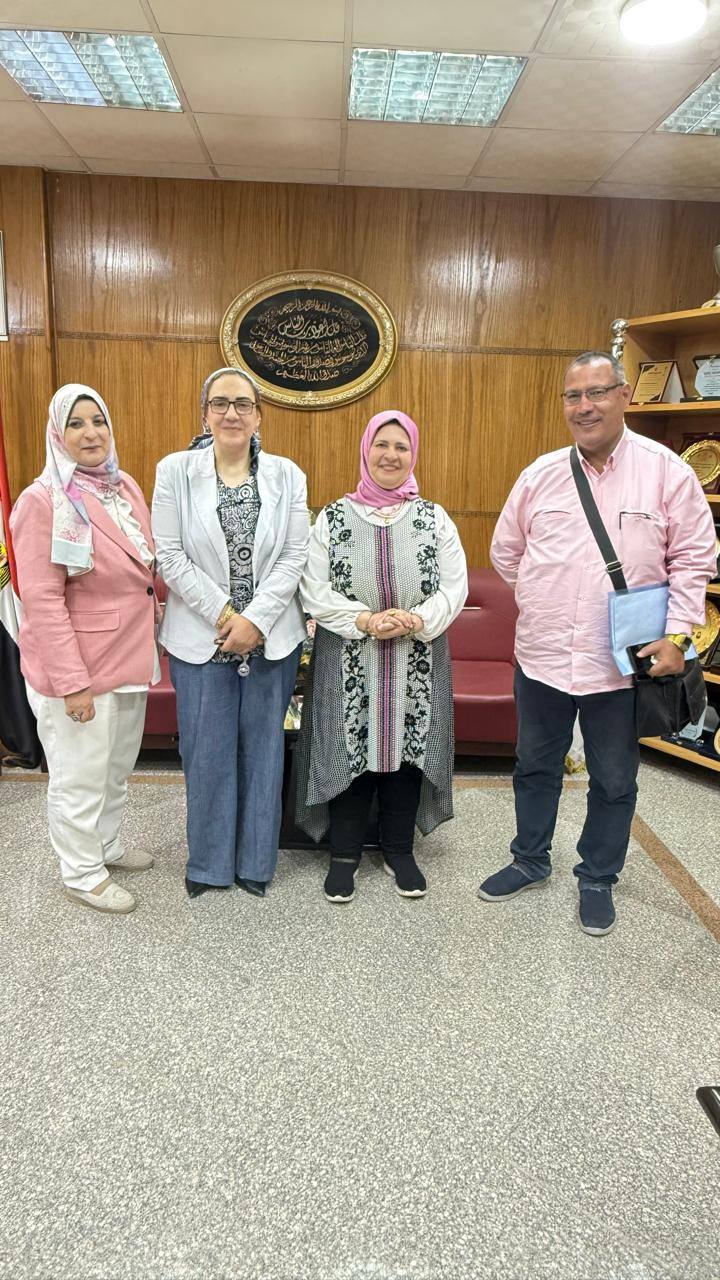 زيارة مركز السلامة والصحة المهنية لكلية تمريض جامعة المنصورة 