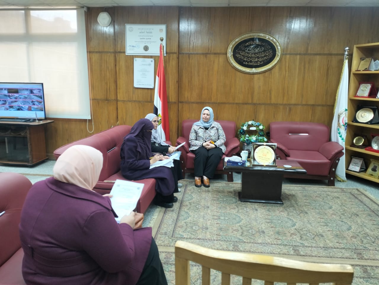 اجتماع لجنة الإرشاد الأكاديمي لكلية التمريض جامعة المنصورة لشهر فبراير ٢٠٢٥
