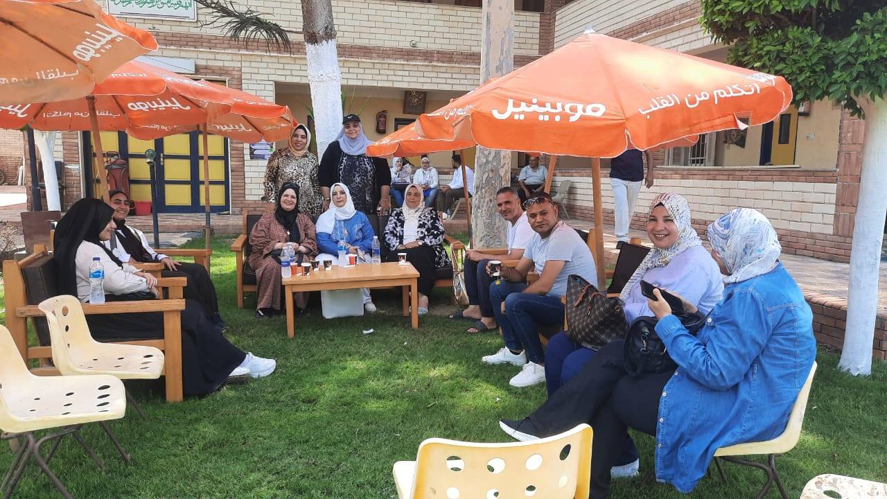 زيارة ا.د/عبير زكريا- عميد كلية التمريض جامعة المنصورة لمعسكر الطلاب الدائم بمدينة جمصة