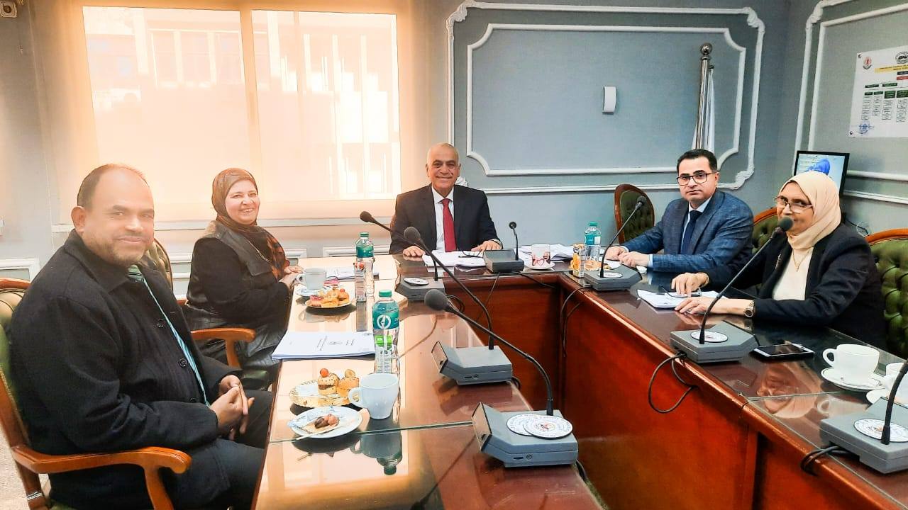 Meeting of the Internal Regulations Review Committee of the Faculty of Nursing, Mansoura University  