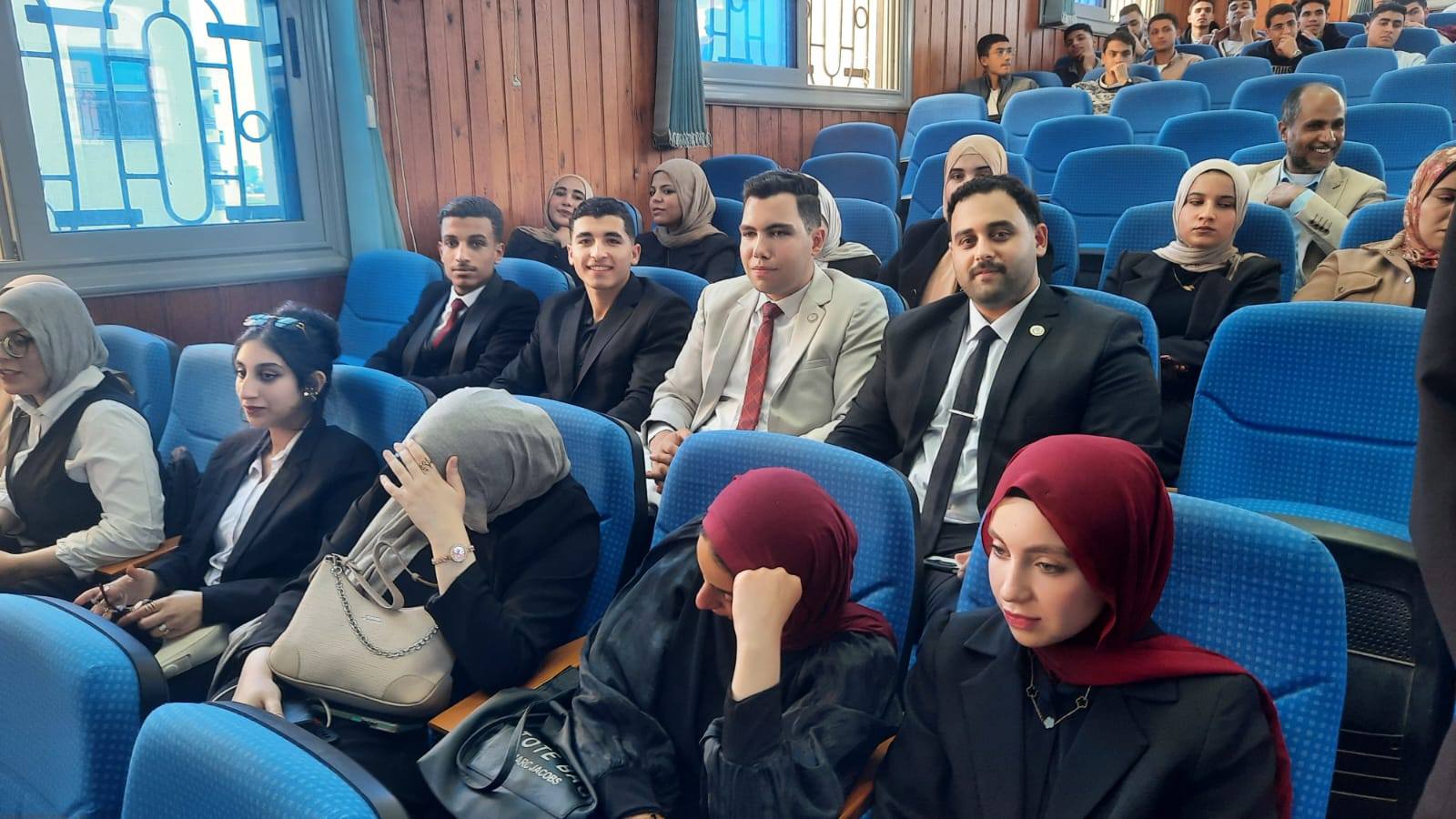 Students from  participation in n the Fifth Scientific Student Conference of the Faculty of Nursing, Kafr El-Sheikh University.